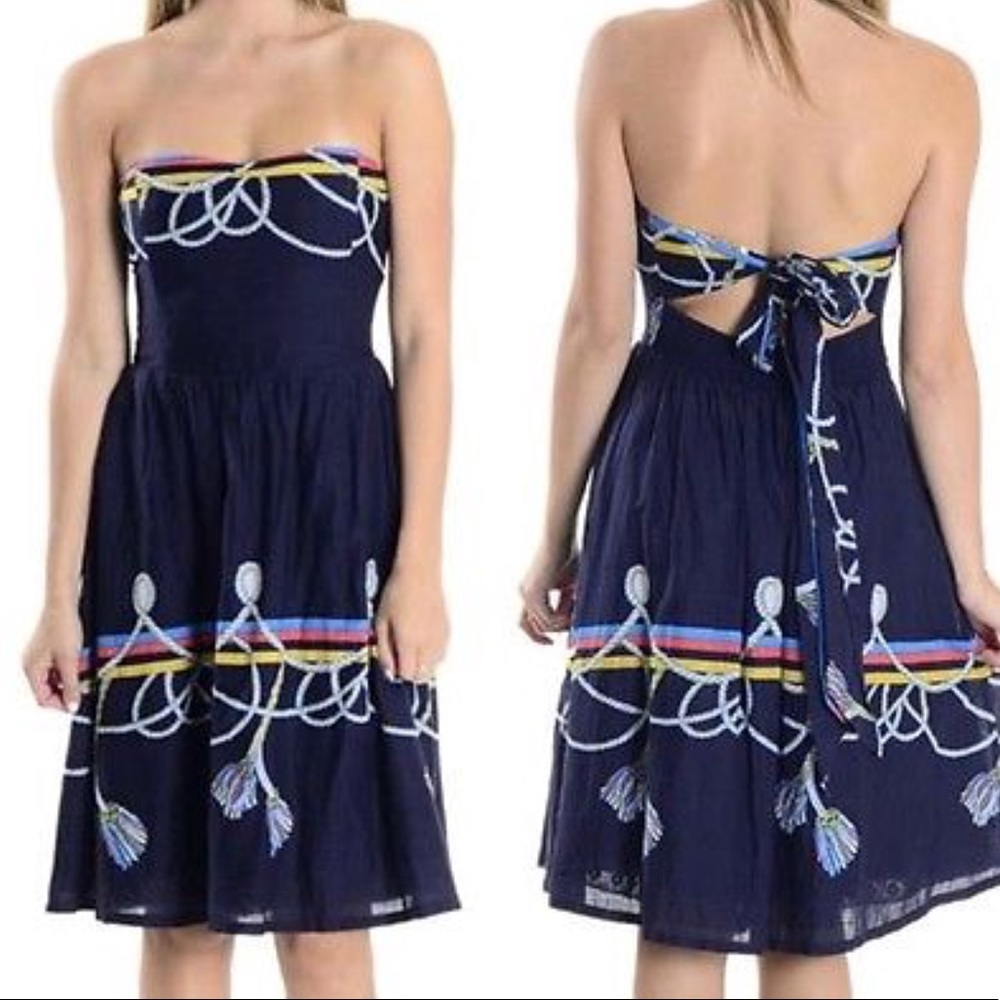 ANTHROPOLOGIE WAKANA KOIKE ROPED IN NAUTICAL Dress
